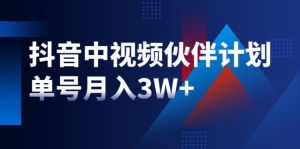 【中视频课程】单号月入30000的中视频项目（价值6980）-闲乐解说文案网插图